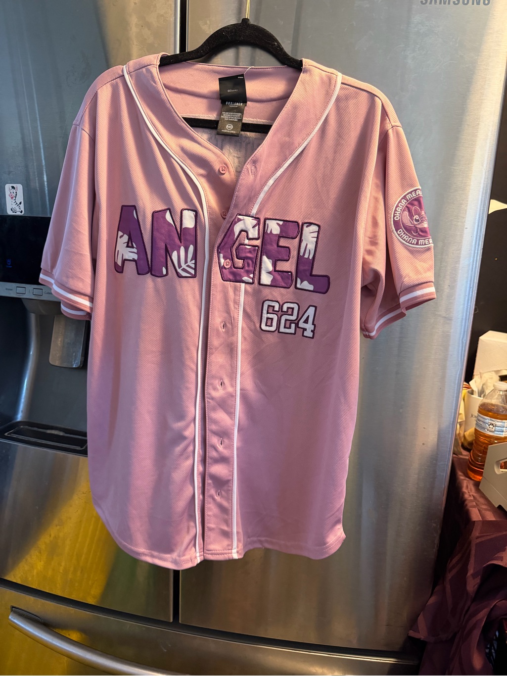 Disney Pink Angel 624 Baseball Jersey